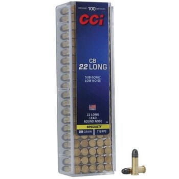 CCI 22 Long 29gr CB Lead Round Nose 100rd