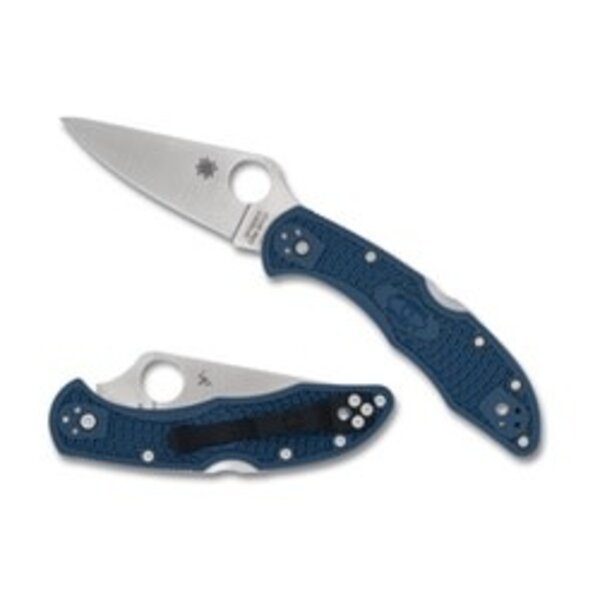 SPYDERCO Delica 4 Colbalt Blue FRN Plainedge
