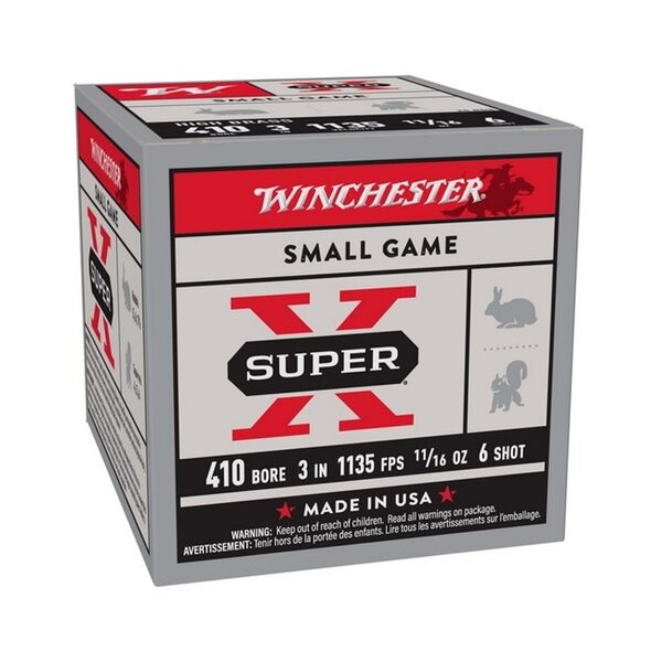 WINCHESTER 410ga 3" 11/16oz #6 Small Game Super-X 25ct