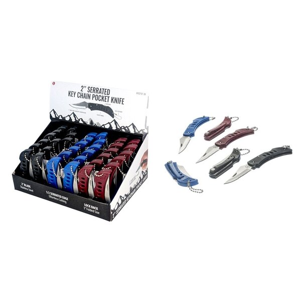5" Mini Pocket Knife Keychain