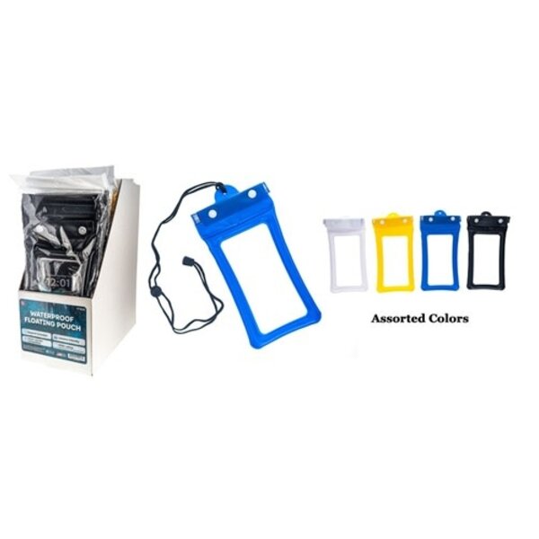 IPX8 Waterproof Floating Pouch with Lanyard (10.25" x 4.5") Assorted