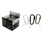 Aluminum Locking Carabiners Assorted (3" x 8mm)