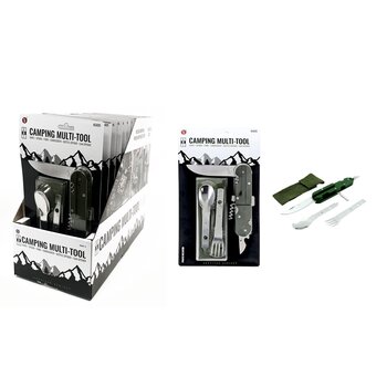 6-in-1 Camping Multitool with Carrying Case