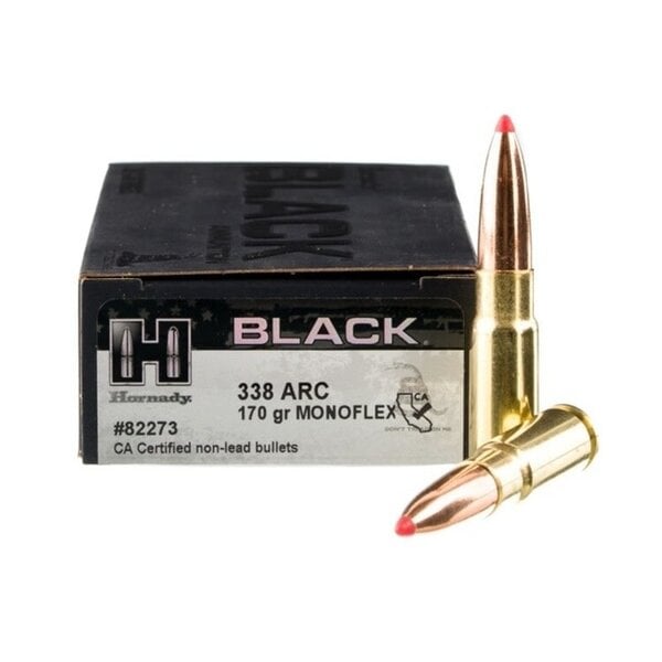 HORNADY 338 ARC 170gr Black MonoFlex 20ct