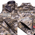 HUNTWORTH Saskatoon Heat Boost HW Windproof Soft Shell Hunting Vest Disruption