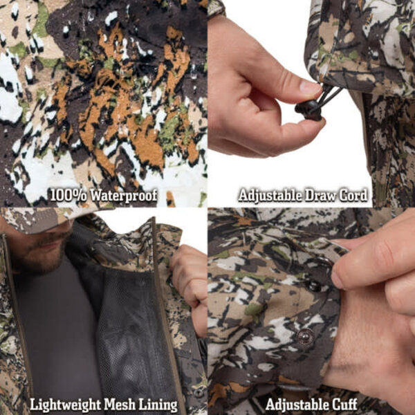 HUNTWORTH Winsted Lightweight Tricot Rain Jacket Vertek