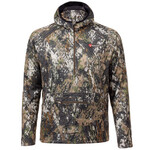 HUNTWORTH Shelton Midweight Grid Fleece Face Mask 1/2 Zip Hoodie Vertek