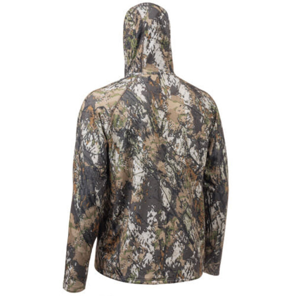 HUNTWORTH Shelton Midweight Grid Fleece Face Mask 1/2 Zip Hoodie Vertek