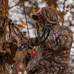 HUNTWORTH Shelton Midweight Grid Fleece Face Mask 1/2 Zip Hoodie Vertek