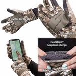 HUNTWORTH Ladies Barrow Heat Boost Heavyweight Glove Tarnen Medium