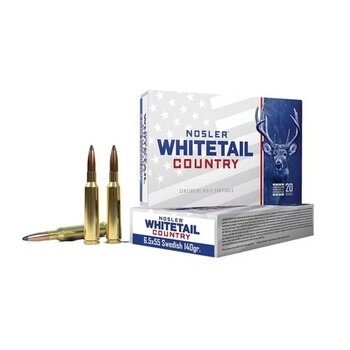 NOSLER 6.5x55 Swedish 140gr SB SP Whitetail Country RN 20ct