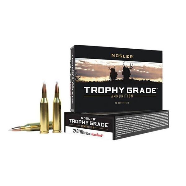 NOSLER 243 Win 90gr Accubond Trophy Grade 20ct