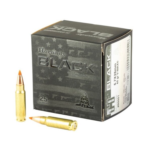 HORNADY 5.7x28mm 40gr V-Max Black 25ct