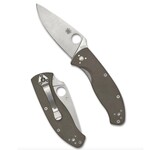 SPYDERCO Tenacious Brown G-10 Plainedge