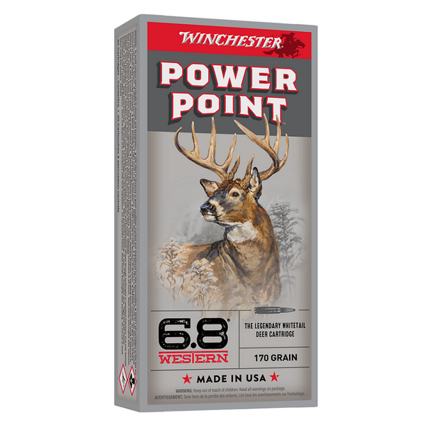 WINCHESTER 6.8 Western 170gr Power Point 20ct