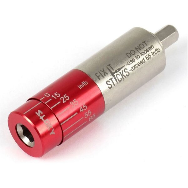 FIX IT STICKS 15-65 in-lbs Multi-Torque Driver Kit w/T-Wrench, 15 Bits, 1/2" Socket & Case