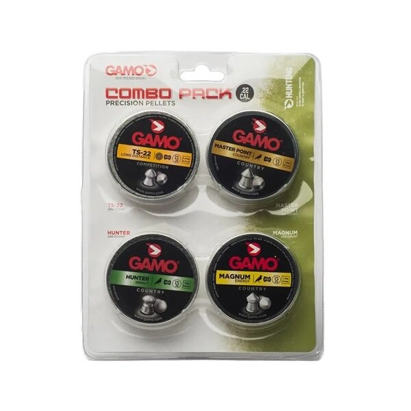 GAMO Combo Pack 22 Cal TS-22 Hunter Magnum Master Point 250ct x 4pk