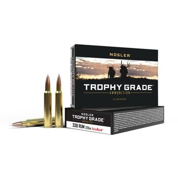 NOSLER 338 RUM 225gr Accubond Trophy Grade 20ct