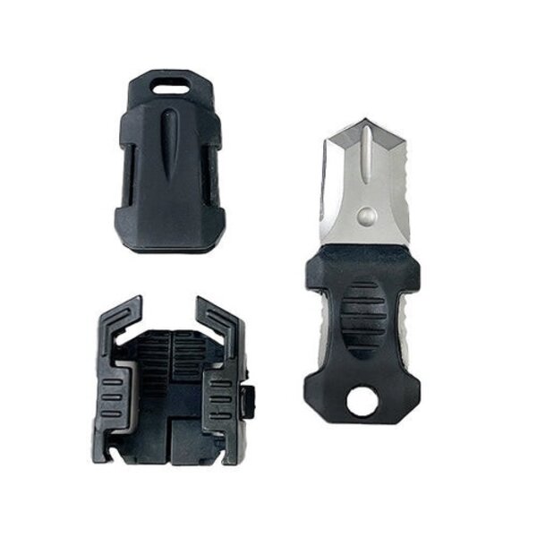 LUCKY JACK Micro MOLLE Fixed-Blade Knife with Sheath