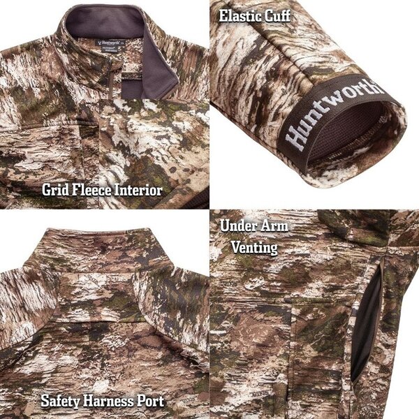 HUNTWORTH Elkins Midweight Windproof Soft Shell Jacket Tarnen