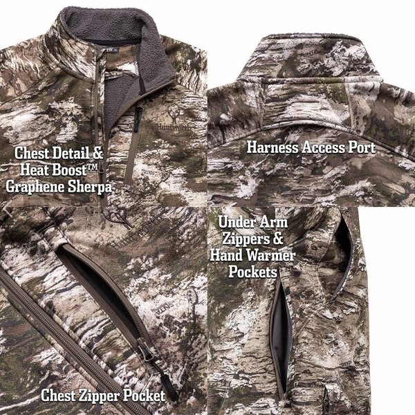 HUNTWORTH Saskatoon Heat Boost Heavyweight Windproof Soft Shell Jacket Tarnen