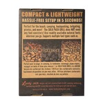 LUCKY JACK Solo Pack Grill – Portable Flat-Pack Camp Grill