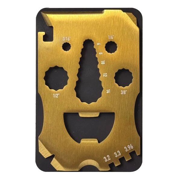 LUCKY JACK Happy Guy Card – 9-in-1 Wallet Multi-Tool