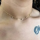 10K Yellow Gold Bezel Set Diamond Choker Necklace