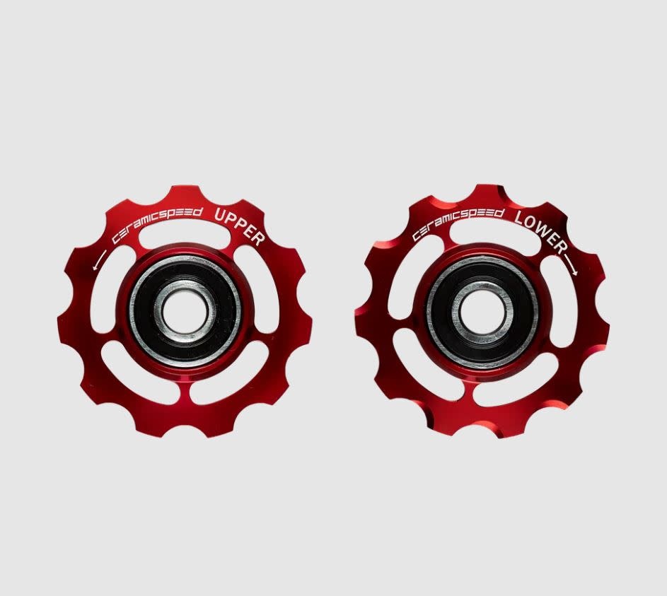 CeramicSpeed NonCoated Pulleys Shimano 11s ROAD Red North Shore Road