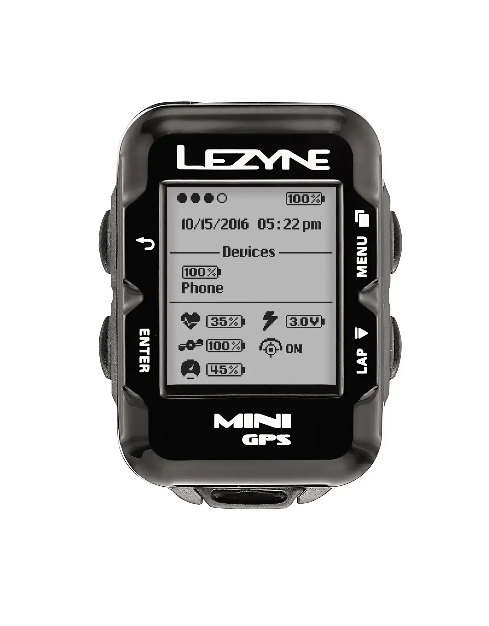 Lezyne Lezyne Mini GPS Cyclocomputer, Unit, With HR