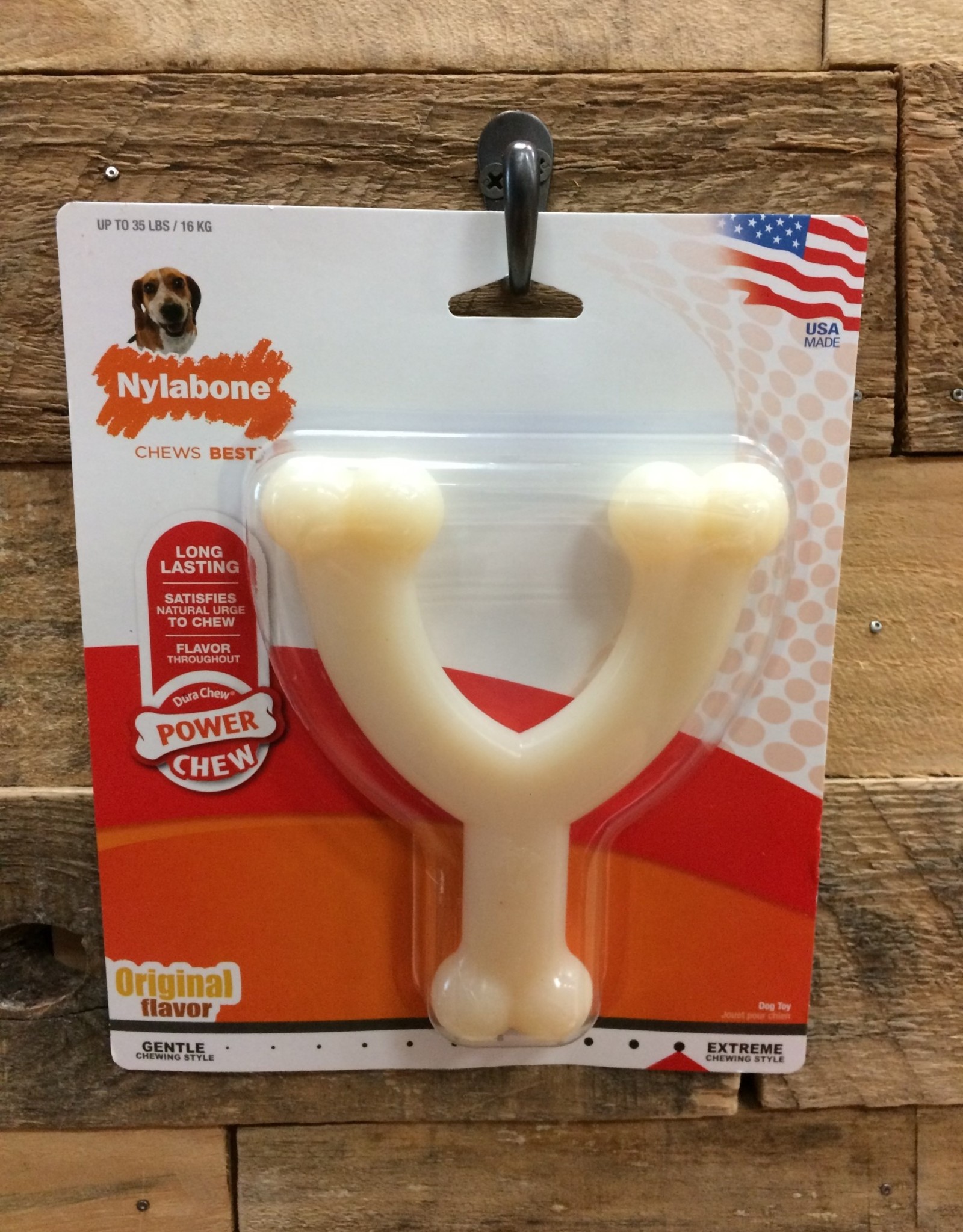 nylabone wishbone wolf size