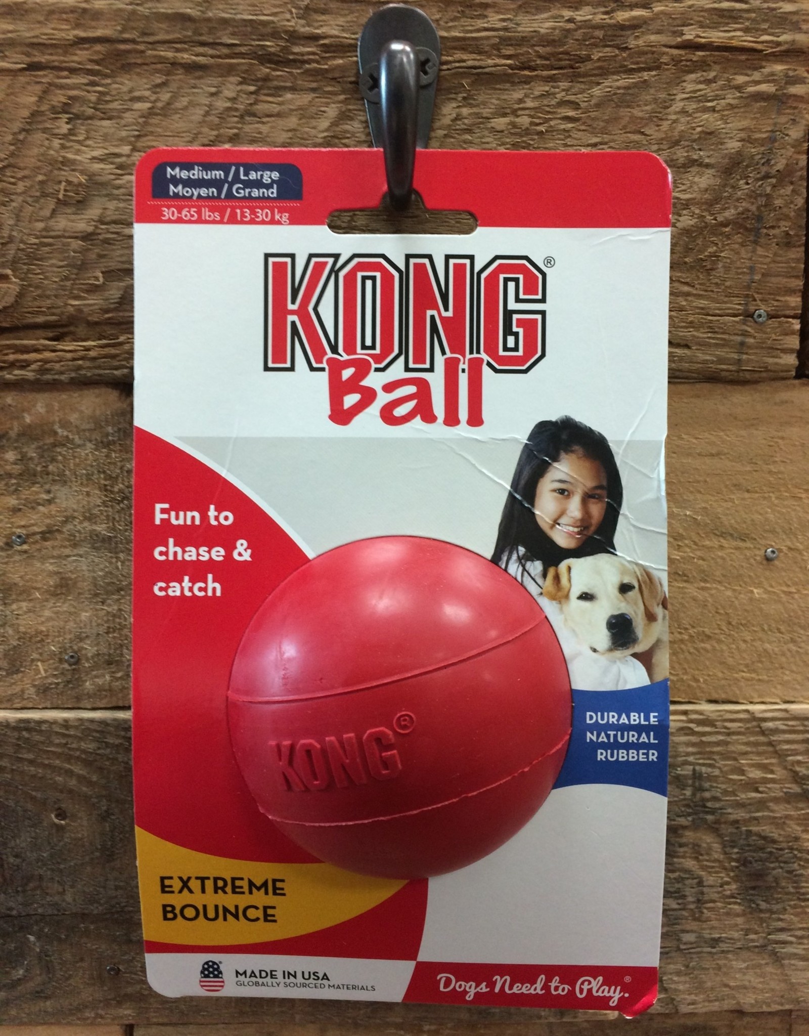 Kong LG/MED. Kong Ball Made In USA