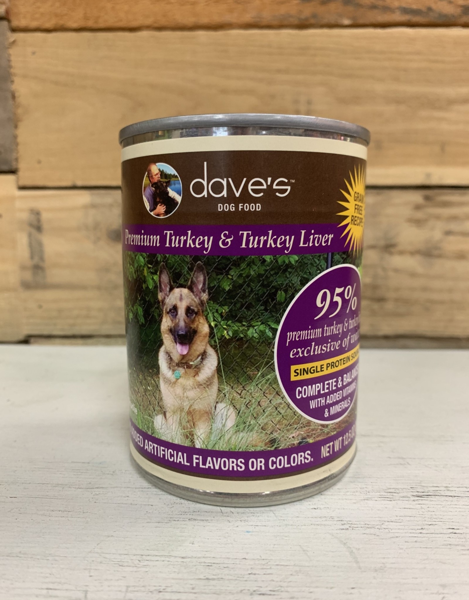 Daves 95% Turkey Dog 12.5oz - Wet Dog Food