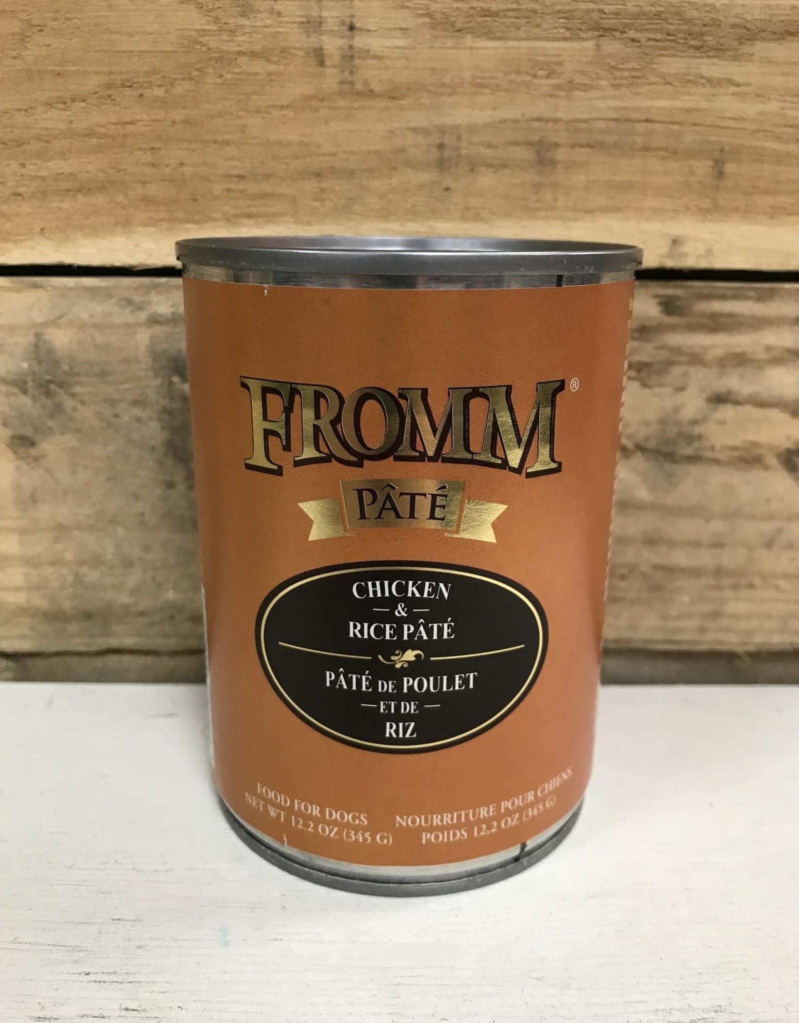 fromm Gold Chicken & rice pate 12oz Dog Can