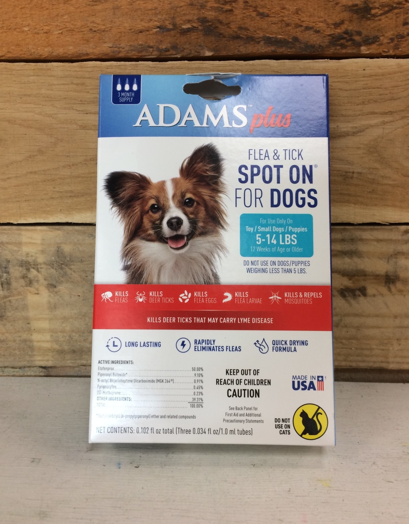 Central Life Sciences- Adams Adams Plus Flea & Tick Spot On Dog Small 3 Month
