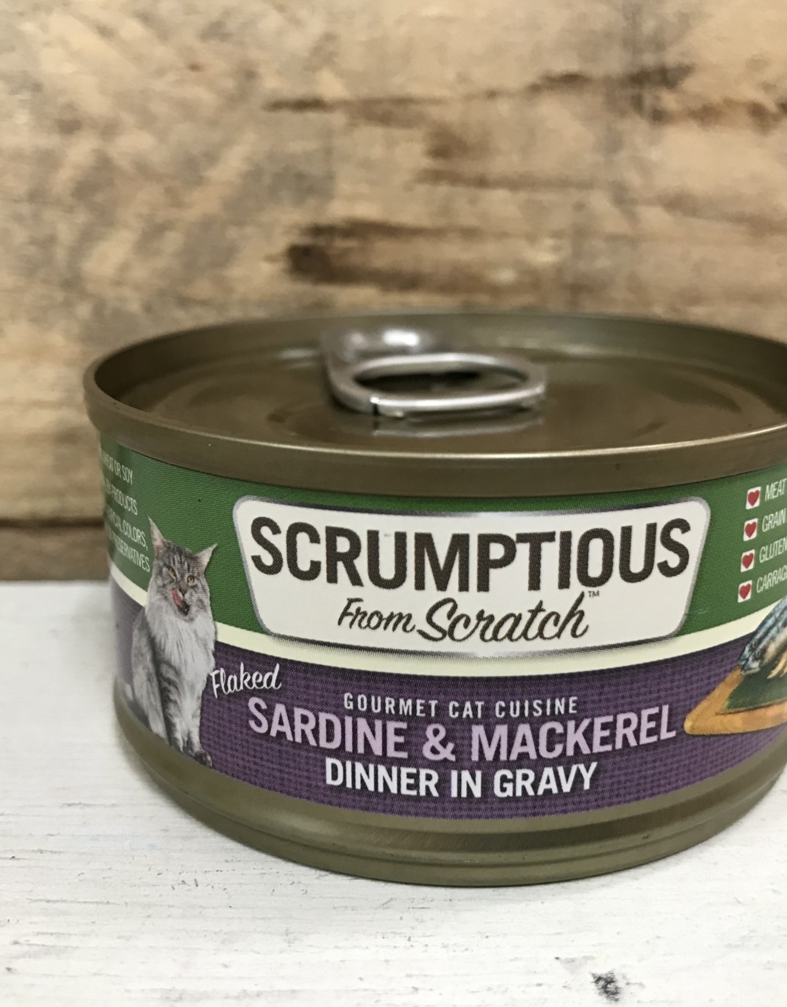 Scrumptious SCRUMPTIOUS CAT SARDINE & MACKEREL GRAVY 2.8OZ