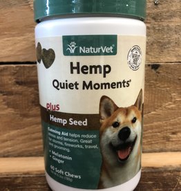 naturvet hemp quiet moments plus hemp seed dog soft chews