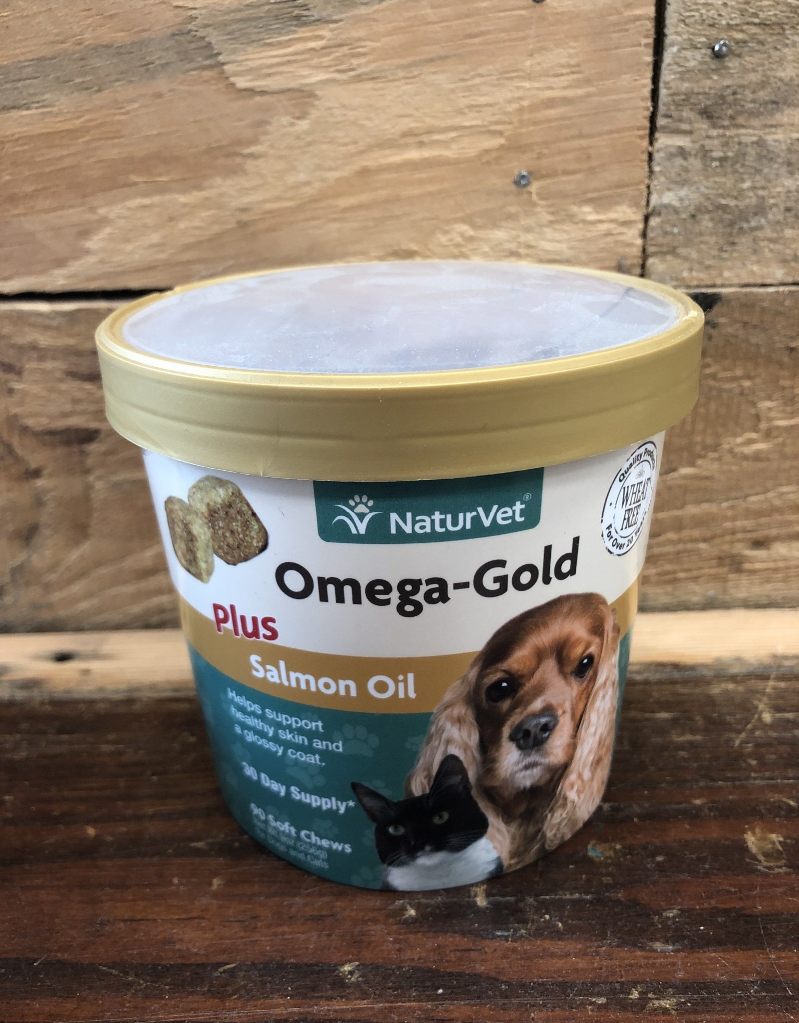 Naturvet Omega Gold Plus Salmon Oil - Soft Chew Cup 90ct
