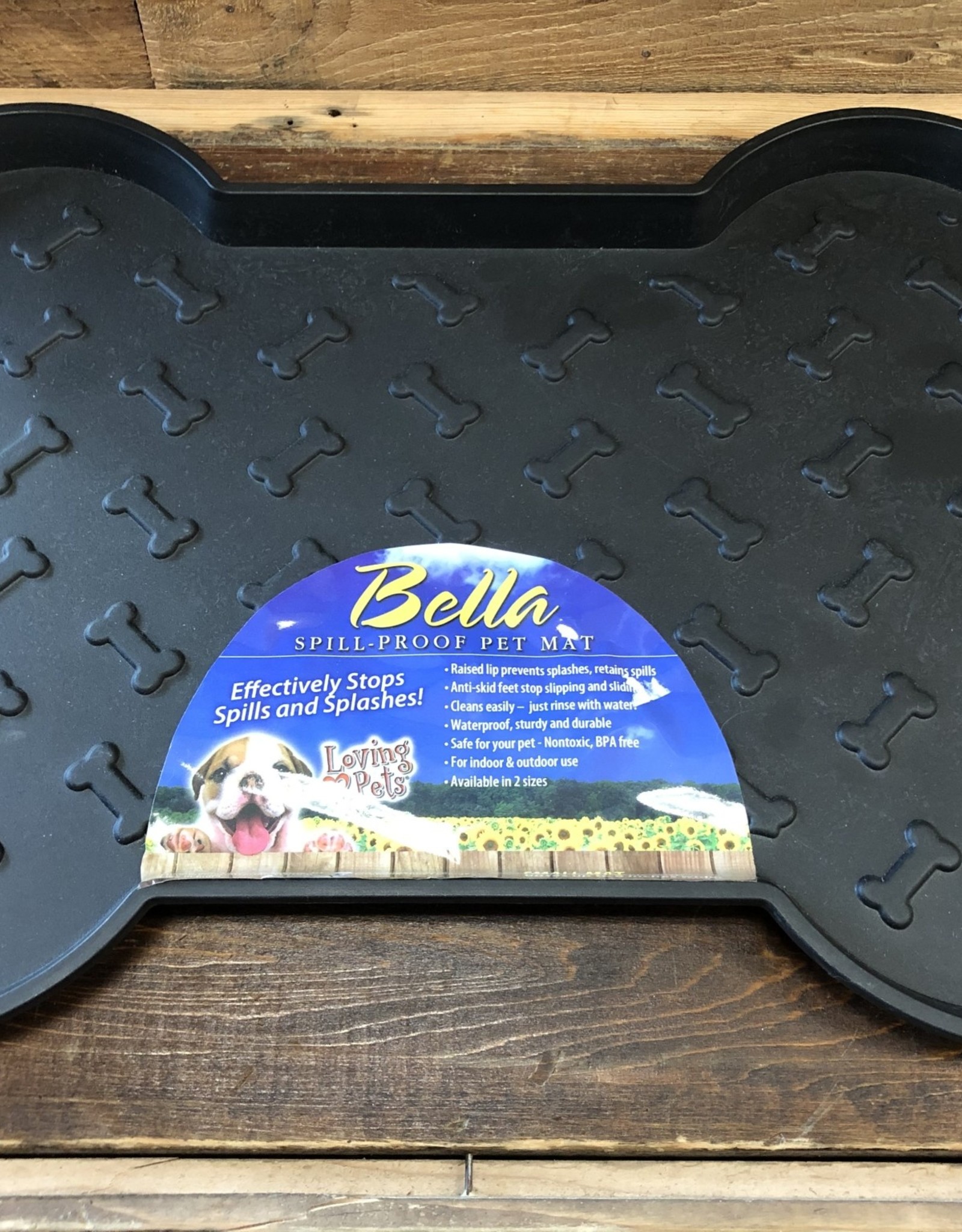 bella spill proof pet mat