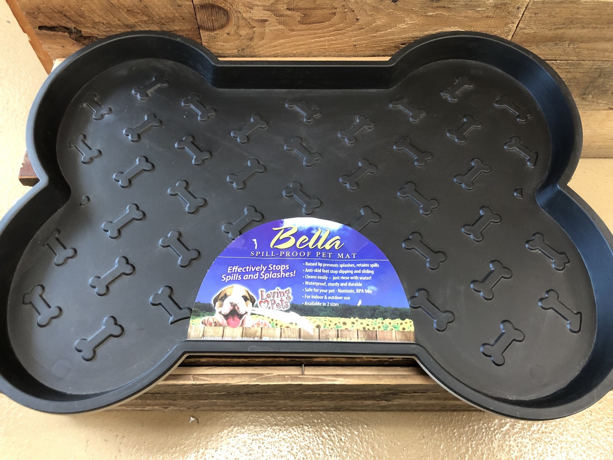 spill proof dog mat
