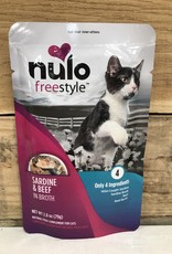 Nulo Nulo FreeStyle 2.8oz Grain Free Cat Sardine & Beef pouch
