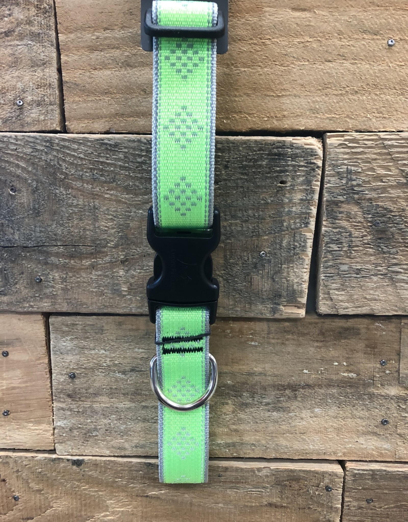 Lupine High Visibility Green diamond Collar & Leashes dog
