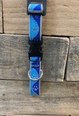 Lupine High Visibility Blue Paw Collar & Leashes dog