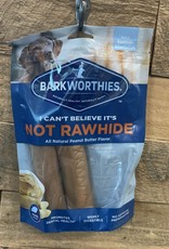 Barkworthies Not Rawhide Rolls Peanut Butter Large 2pk