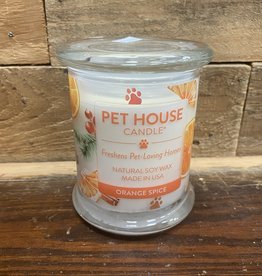 One Fur All Candle Glass Jar Orange Spice 8.5oz