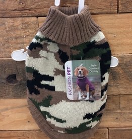 Fashion Pet Camoulage Sweater Small
