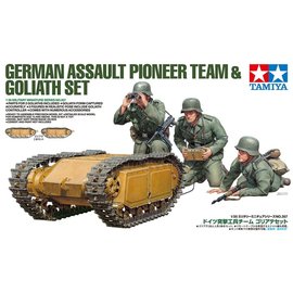 TAMIYA TAM 35357 GERMAN ASSAULT PIONEER TEAM & GOLIATH SET 1/35 MODEL KIT