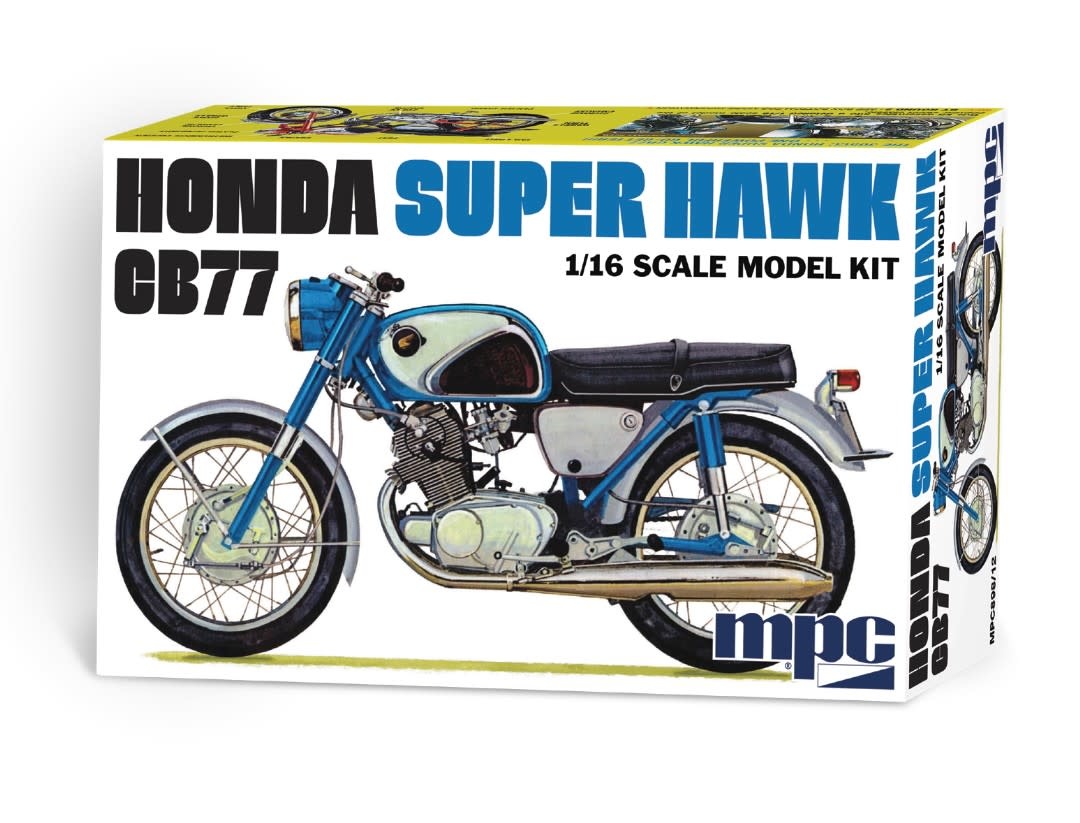 MPC Honda Super Hawk CB77 1:16 Scale Plastic Model Kit 898 Factory Sealed Box 