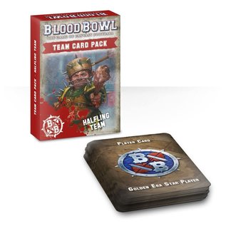 GAMES WORKSHOP WAR 60220999004 BLOOD BOWL HALFLING TEAM CARD PACK