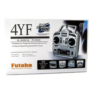 FUTABA FUT 01004361-3 4YF 4-Channel 2.4GHz FHSS Stick Radio System w/ R2004GF Receiver